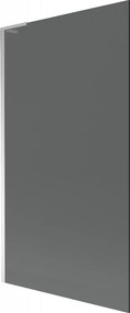 Mexen Next L, 1-krídlová vaňová zástena 100 x 150 cm, 6mm šedé sklo, chrómový profil, 895-100-000-03-40-01