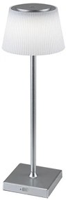 Rabalux 76013- LED Stmievateľná nabíjacia stolná lampa TAENA 4W/3,7V IP44 strieborná