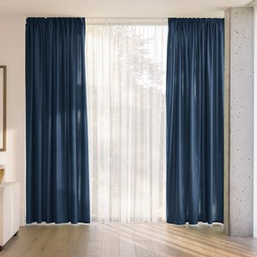 Goldea dekoračný záves marbella - námornícky modrý 220x135 cm