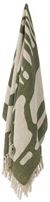 Bloomingville Prehoz z recyklovanej bavlny Dalmine Green 130 x 160 cm