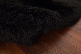 Koberec Plush Shaggy čierny