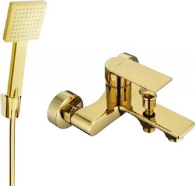 Mexen Royo R45 vaňová batéria so sprchovým setom, zlatá - 7223R45-50