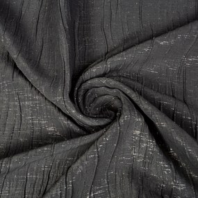 ZÁVES NA KRÚŽKOCH RENNE 140X250 CM ČIERNA