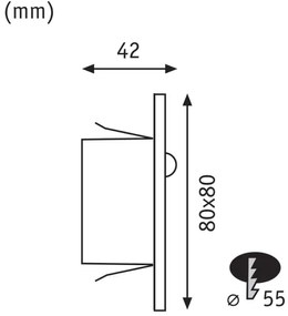 Paulmann&nbsp; 93134 - LED/1,2W Schodiskové svietidlo so senzorom EDGE 230V chróm