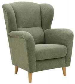 FINES zelené kreslo ušiak Aladin