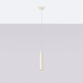 Krémové závesné svietidlo ø 8 cm Castro – Sollux