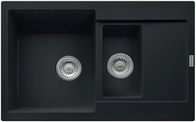 Franke Maris MRG 651-78, 780x500 mm, fragranitový drez, matná čierna 114.0637.579