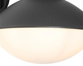 Moderné vonkajšie nástenné svietidlo čierne IP44 - Marcel