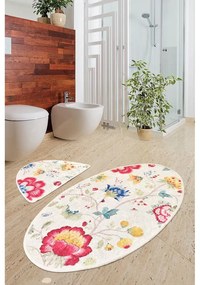 Svetlohnedé kúpeľňové predložky v súprave 2 ks 60x100 cm Arya – Foutastic