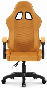 Herné kreslo HC-1000 Mustard - zamatová látka
