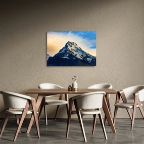 Sklenený obraz zasnežených hôr, Nepál (70x50 cm)