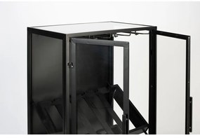 Čierna vinotéka z jedľového dreva na 10 fliaš, 52x103 cm Rob - White Label