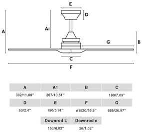 FARO 33728DC - Stropný ventilátor ALO L drevo/biela pr. 152 cm + diaľkové ovládanie