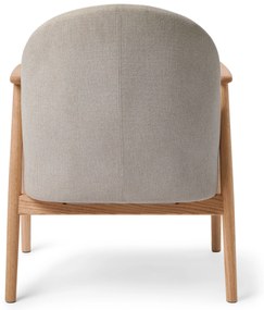 Kreslo s opierkou rúk a podstavcom z dreva