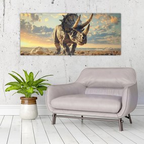 Obraz - Triceratops (120x50 cm)