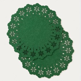 Sada podložiek pod taniere LEIS zelená 760174 (2 ks)