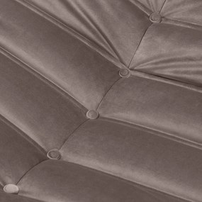 Čalouněný taburet Fugi hnědo-šedý