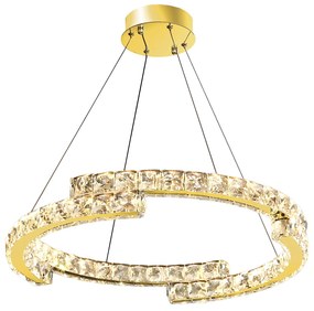Toolight Toolight, LED závesné osvetlenie 60cm, 45W, 4000K, 2500lm, APP1771-CP, zlatá, OSW-04349