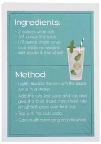 Bielo-zelený dekoratívny papierový úložný box 18x4x25 cm Mojito – PT LIVING