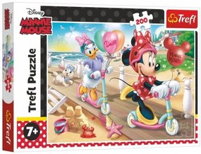 Trefl Puzzle Minnie na pláži/Disney Minnie 200 dílků