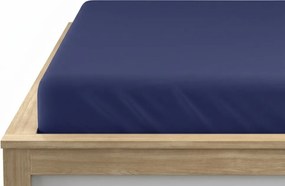 Napínacia obliečka z mikrovlákna námornícky modrá 90 x 200 cm