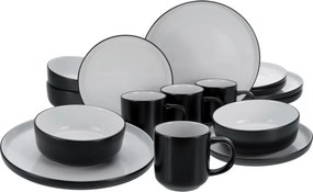 XXXLutz KOMBINOVANÝ SERVIS Nordic Cool Black 16-dielne Creatable - Online Only bytové doplnky - 007768057301