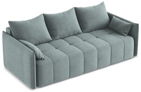 Modrá rozkladacia/s úložným priestorom pohovka 225 cm Moku – Makamii
