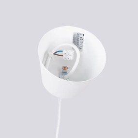 Sollux SL.1702 - Luster na lanku BILO 1xE27/15W/230V pr. 35 cm biela