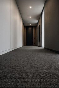 Timzo, Metrážny koberec Nature antracit - neúčtujeme odrezky z role, na mieru, šíře 1,33m,1m,2m,3m,4m,5m,na mieru, neúčtujeme odrezky, šedá, filc, chodba / predsieň