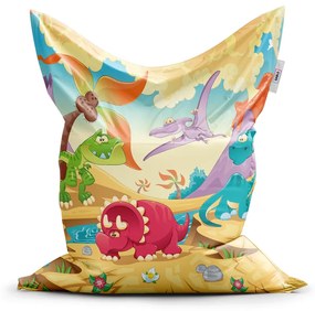 Sablio Sedací vak Dinosauri 5 - 200x140 cm