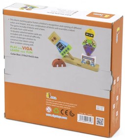 Skladacie kocky Viga 44652 roboti