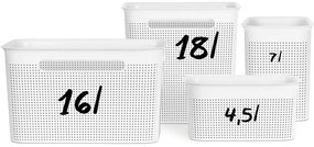 Úložný box BRISEN, 16 L, ružový