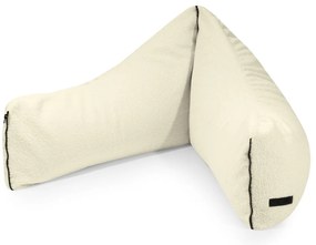 Krémový detský sedací vak z textílie buklé Clip Clap 90 – SLOWDOWN