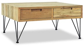 Konferenčný stolík, 80x80x40 cm, masívne teakové drevo 244574
