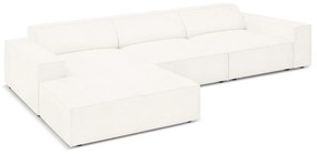 Béžová rohová pohovka z textílie bouclé (ľavý roh) Jodie – Micadoni Home