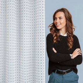 ZÁCLONA NA KRÚŽKOCH CARMEN 140X250 CM BIELA