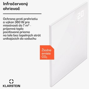 Klarstein Wonderwall Smart Bornholm, Infračervený ohrievač, 70x60cm, App, 360W