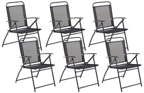 Set 6 ks. záhradných stoličiek LOVE (čierna). Vlastná spoľahlivá doprava až k Vám domov. 1022927