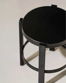 Čierna oceľová stolička Doon – noo.ma