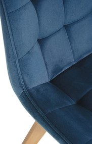 Stolička Brook - zamat - Modrá