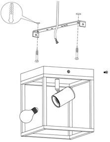 Eglo 98331 - Stropné svietidlo SILENTINA 1xE27/40W/230V