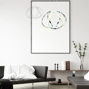 LED Luster na lanku GLOBE 1xLED/50W/230V