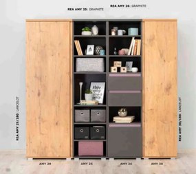 Drevona, Skriňa, REA AMY 30/180, biela