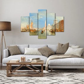 Obraz - Joseph Mallord William Turner, Venice the Dogana and San Giorgio Maggiore, reprodukcia (150x105 cm)