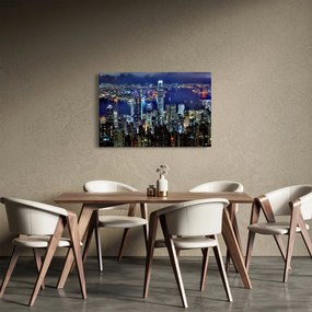 Obraz nočného mesta (90x60 cm)