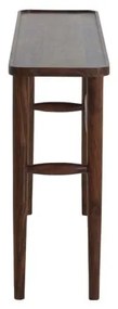 Hnedý konzolový stolík z masívu akácie 30x120 cm Qiano – Light &amp; Living