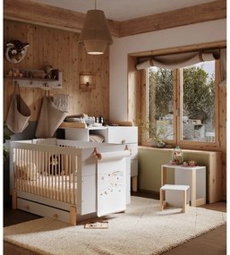 Svetlosivý prebaľovací pult Cube - Pinio