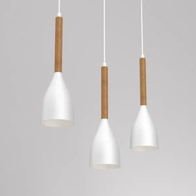 Luster na lanku MUZA NEW 3xE27/60W/230V biela