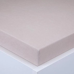 Napínacia plachta na posteľ froté EXCLUSIVE kávová sada 2 ks 90 x 200 cm