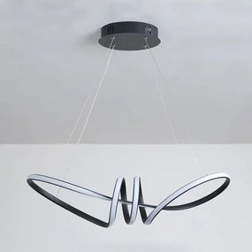 Toolight - LED závesná lampa APP823-CP + diaľkové ovládanie, čierna, OSW-06661